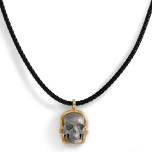 Meteorite Skull Pendant